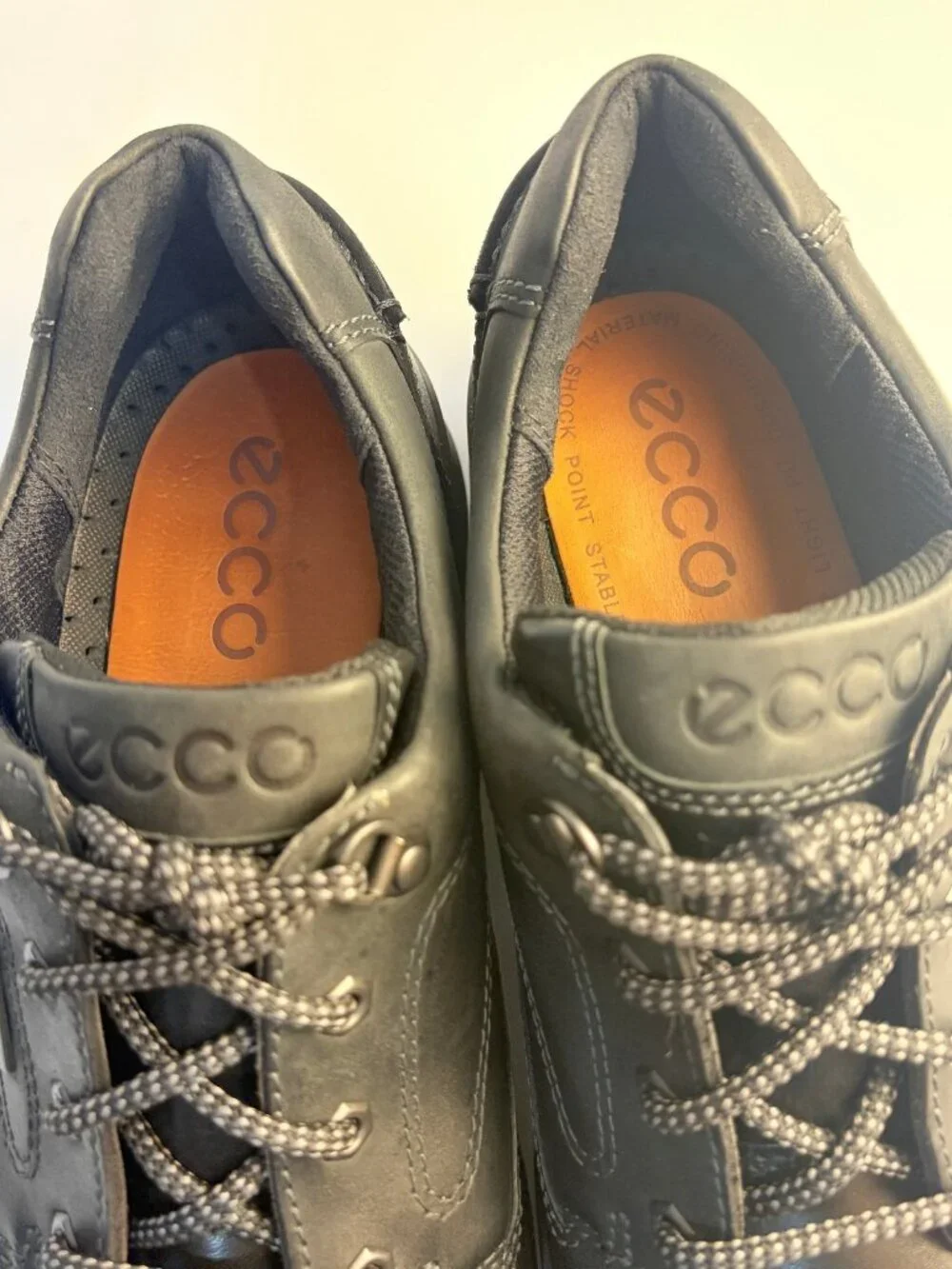 ECCO Rugged Track GTX Gore-Tex Boots Men's Sz EU45 US11 Black Leather Gorpcore
